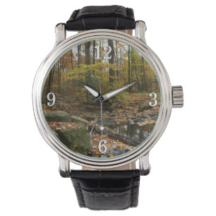 Fall Bäck med reflektion vid Laurel Backe Park Armbandsur
