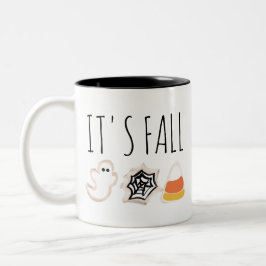 Fall Baker Kakor Ghost Spider Halloween Två-Tonad Mugg
