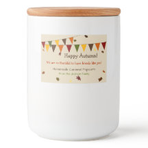 Fall Banner Treat-etikett