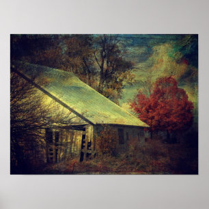 Fall Barn Poster