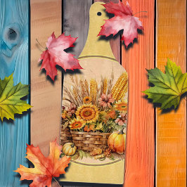 Fall Basket, Blommor, Pumpkins, Maize Paddle