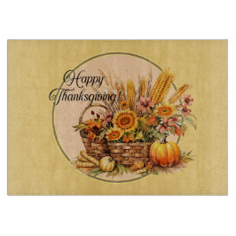 Fall Basket, Blommor, Pumpkins, Maize Round