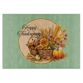 Fall Basket, Blommor, Pumpkins, Maize Round