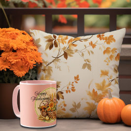 Fall Basket, Blommor, Pumpkins, Thanksgiving av ma Mugg
