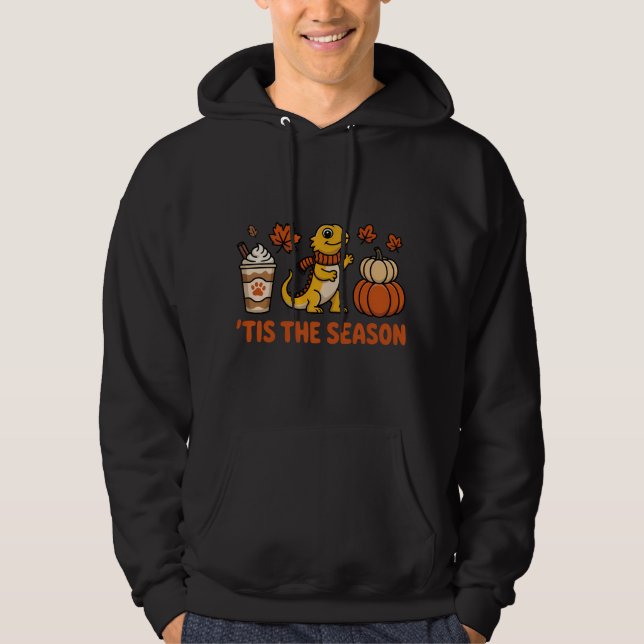 Fall Bearded Dragon Season Hoodie (Framsida)