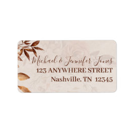 Fall Beauty Return Address Label Adressetikett