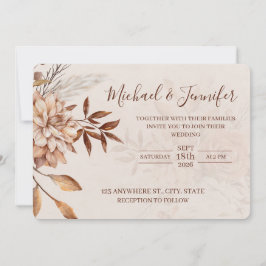 Fall Beauty Wedding Invitations  Inbjudningar