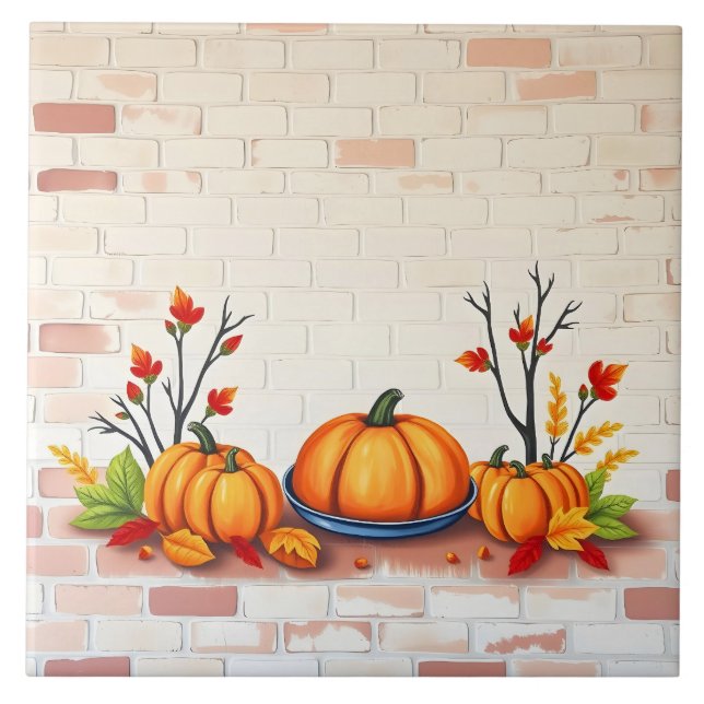 Fall Benice Popular Happy thanksgiving Kakelplatta (Framsidan)