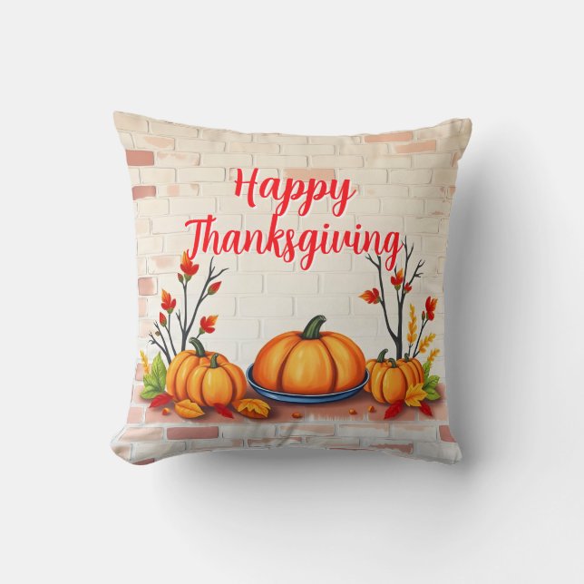 Fall Benice Popular Happy thanksgiving Kudde (Framsida)