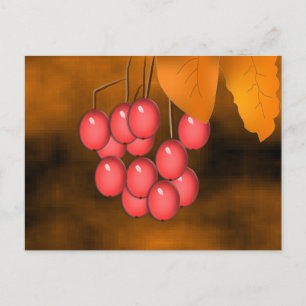 Fall Berries & Lövs Vykort