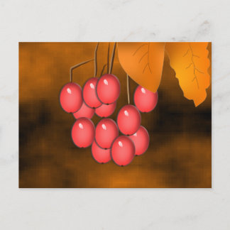 Fall Berries & Lövs Vykort
