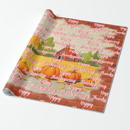 Fall Beval Trendig Happy thanksgiving Presentpapper