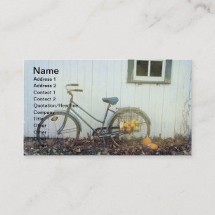 Fall Bicycle Visitkort