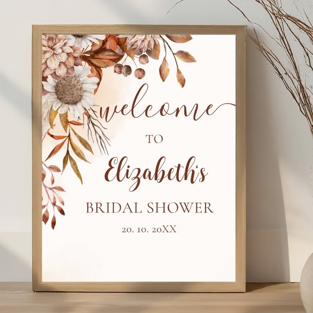 Fall Birdal Shower Boho Style Poster (Skapare uppladdad)