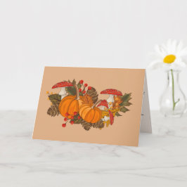 Fall Birthday Card för att anpassa meddelandet Kort