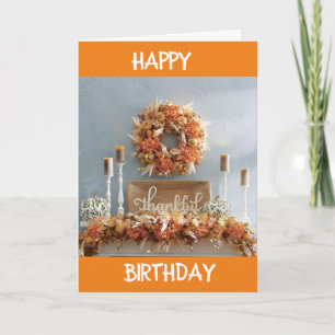 **FALL** BIRTHDAY & THANKFUL FOR **MY MAMMA** CARD KORT