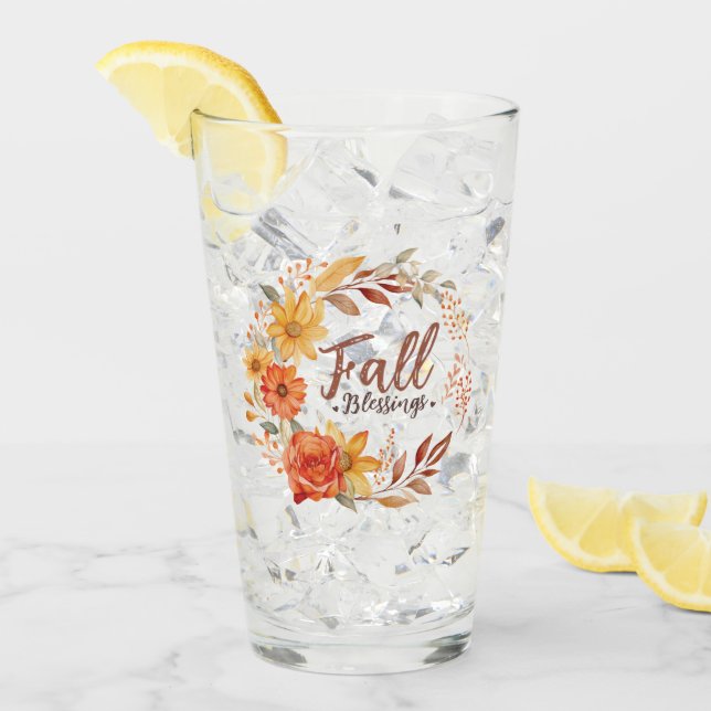 Fall Blesser - Utandning av Höst löv och Blommigt Glaskopp (Framsida Ice)