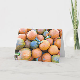 Fall Blessings Fall Pumpkins Visning Card Kort