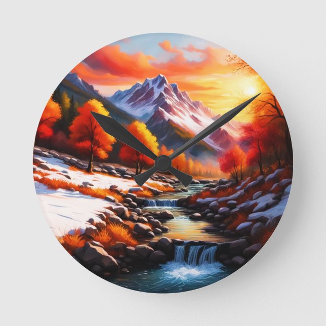 Fall blir vinter rund klocka (Framsida)