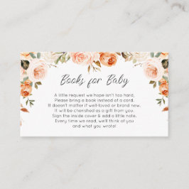 fall blommigt bokar för baby-kort tilläggskort