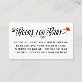 Fall Blommigt Bokar för Baby Tilläggskort