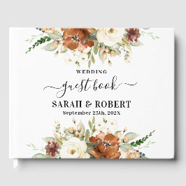 Fall Blommigt bröllop Gästböcker