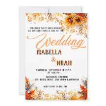 Fall Blommigt Bröllop under årstiden/Boho-blommor