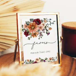 Fall-Blommigt-favoriter, ta en Poster