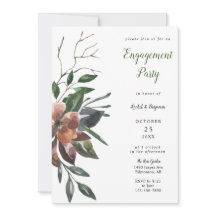 Fall Blommigt Förlovningsfest Höst Vin Rust