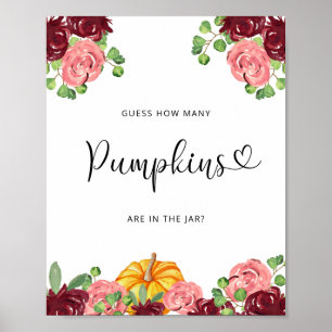 Fall blommigt gissa hur många pumpor som poster