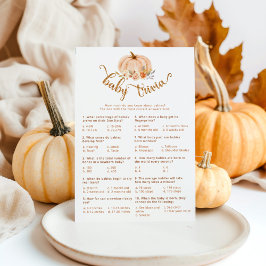 Fall blommigt guld pumkin-skogen baby trivia-vilt