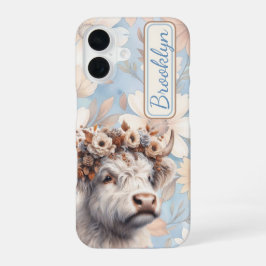 Fall Blommigt Highland Cow