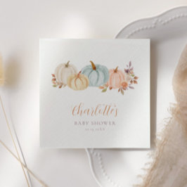 Fall Blommigt Little Pumpkin | Babyskor Pappersservett