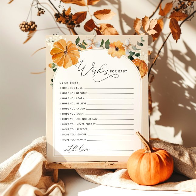Fall blommigt Little pumpkin önskemål för baby-kor (Skapare uppladdad)