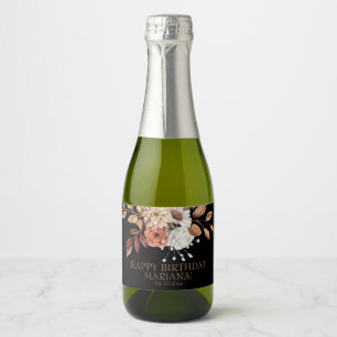 Fall Blommigt på svart Födelsedagsfest Cha