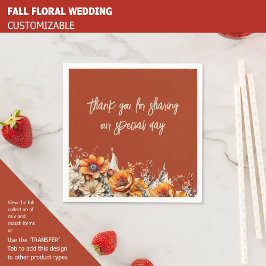 FALL-BLOMMIGT PAPPERSSERVETT