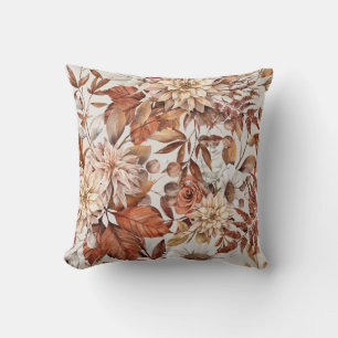 Fall Blommigt Patterned Dekorativ kudde 2