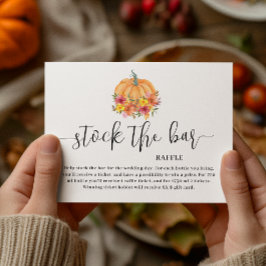 Fall Blommigt Pumpkin Lagrar pub Möhippan Tilläggskort