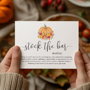 Fall Blommigt Pumpkin Lagrar pub Möhippan Tilläggskort