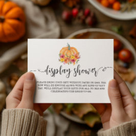 Fall Blommigt Pumpkin Visning-Möhippa Tilläggskort