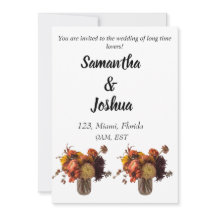 Fall Boho bohemian Rustic-paret bröllop