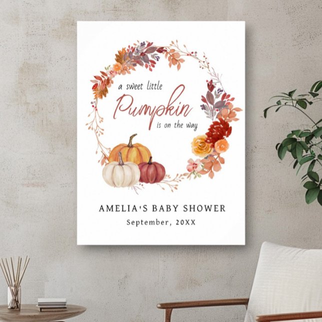 Fall Boho Pumpkin Baby Shower Poster (Skapare uppladdad)