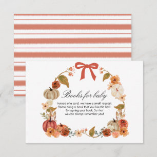 Fall Boho Pumpkin Babyduschen Tilläggskort