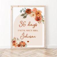Fall Boho Terracotta Pumpkin Days tills hon är Mrs
