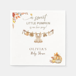 Fall Boho Tvätt en liten pipa på hennes sätt Pappersservett