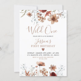 Fall Boho, vår lilla Vild en, gör om en invit Inbjudningar