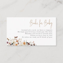 Fall Boho Vild Flowers Bokar för Baby