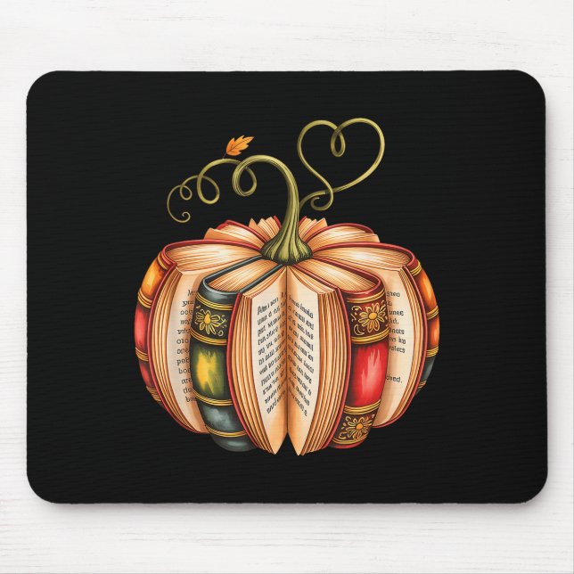 Fall Book Pumpkin Fall Librarians Bookworm Teacher Musmatta (Framsidan)