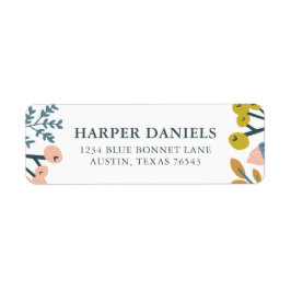Fall botaniskt returadress etikett