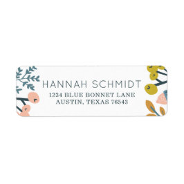 Fall botaniskt returadress etikett